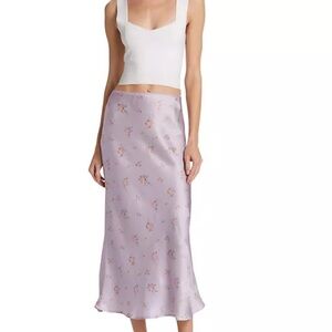 Reformation Layla Silk Midi Skirt Sunday size 12